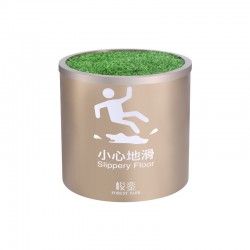 圓柱形"小心地滑"接水桶(定制品,顯示價格非實際價格 具體價格請咨詢客服)